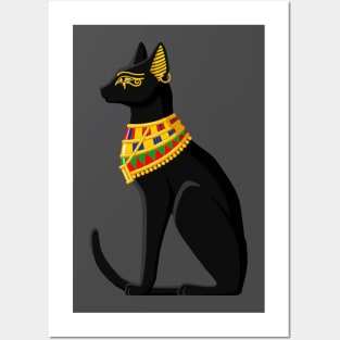 Ancient Egyptian Cat Cool Tees Posters and Art